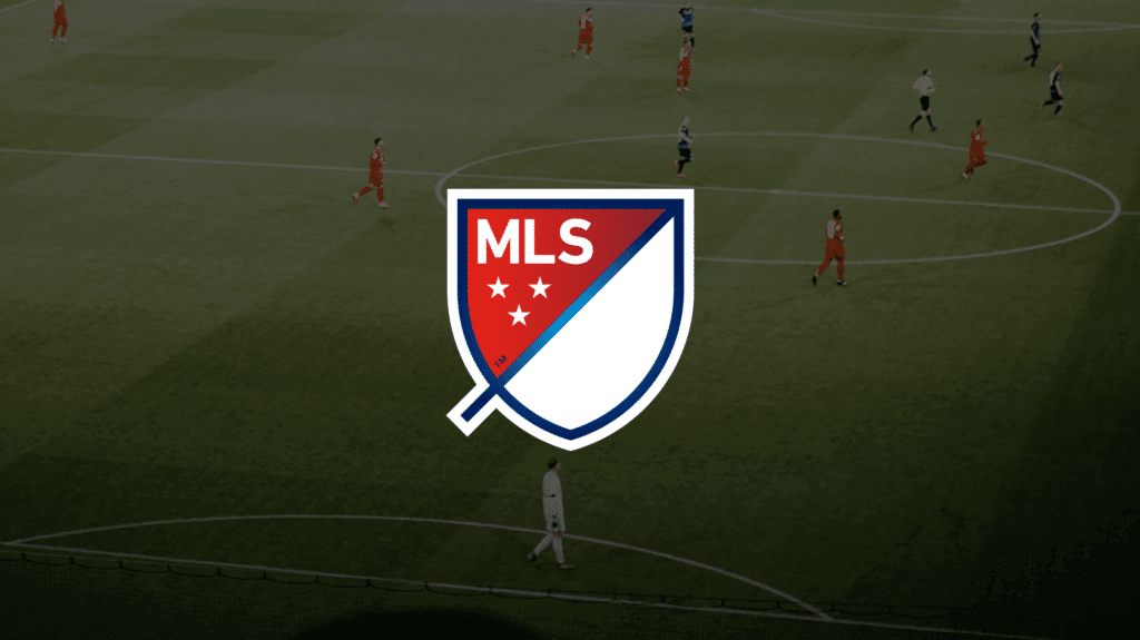 mls logo over soccer field