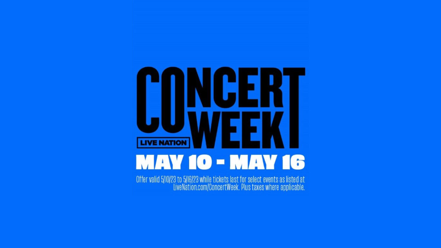 Live Nation Concert Week Powered By TM1 Events Ticketmaster Business