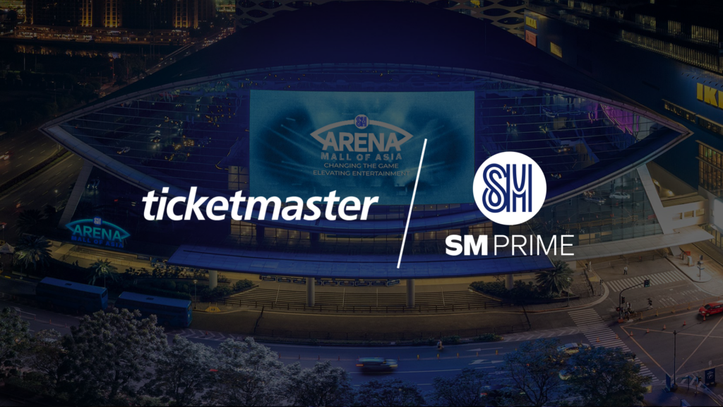 Image showing the logos of Ticketmaster and SM Prime